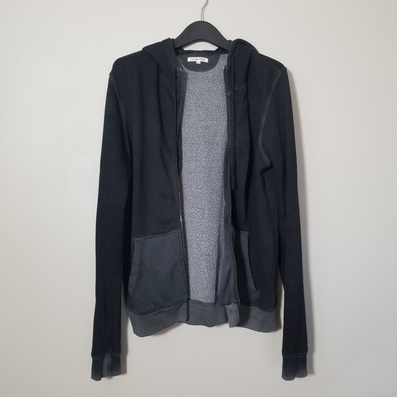 Cotton Citizen Mens Black Zip Up Hoodie Jacket - Picture 1 of 6